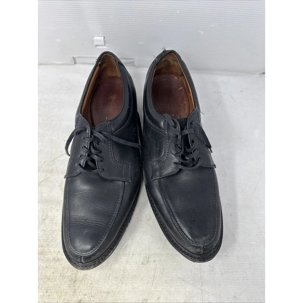 Allen Edmonds Wilbert Shoes Men's 13D Split toe Black Leather Dress Shoes Flaws*